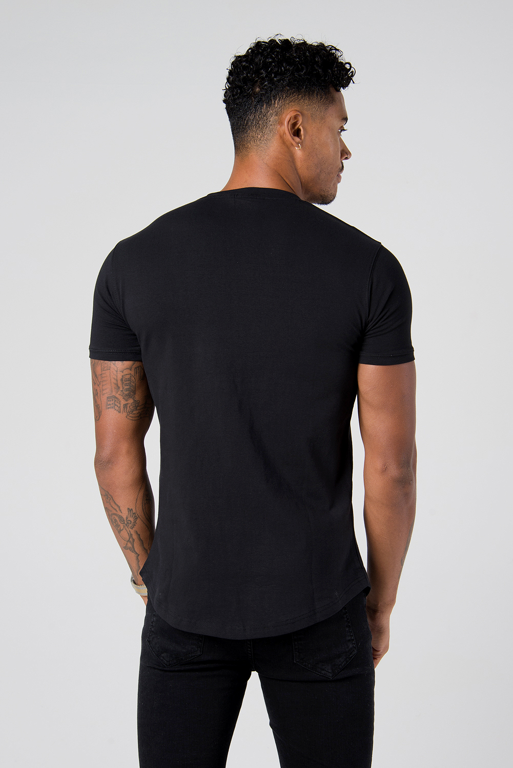 Vox Gentè Noir Longline Fitted T-Shirt - Vox Gentè